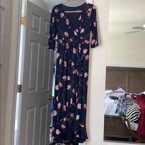 Floral maternity dress